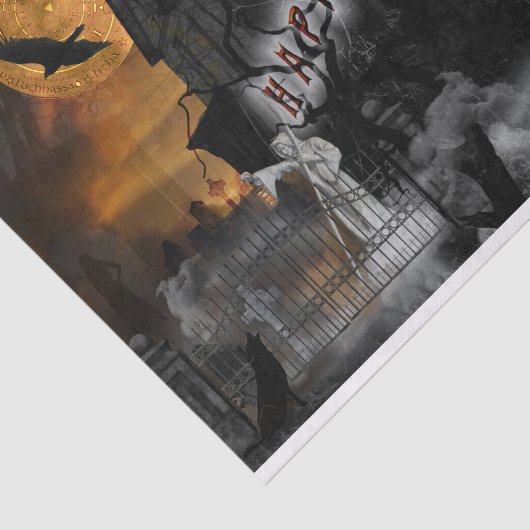 Happy Samhain Tissuepapier (Detail)