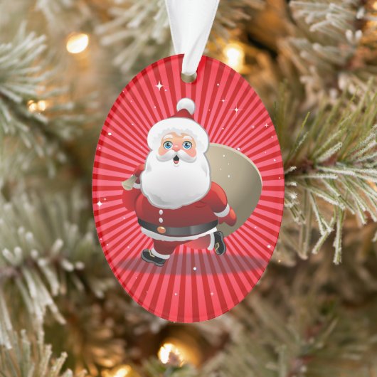 Happy Santa Claus Ornament (Boom)