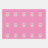 Happy Santa Claus Pattern Wrapping Paper (Voorkant 2)