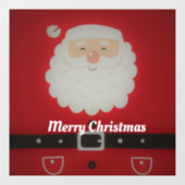 Happy Santa Claus Raamsticker (Vel)