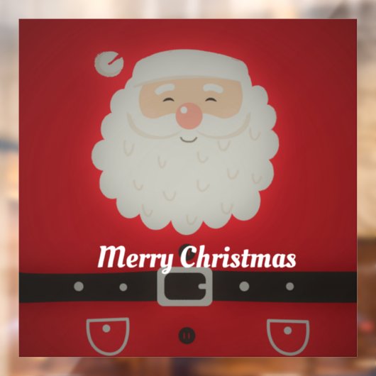Happy Santa Claus Raamsticker (Vel 2)