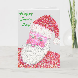 Happy Santa Day Santa Claus-Wenskaarten Feestdagen Kaart