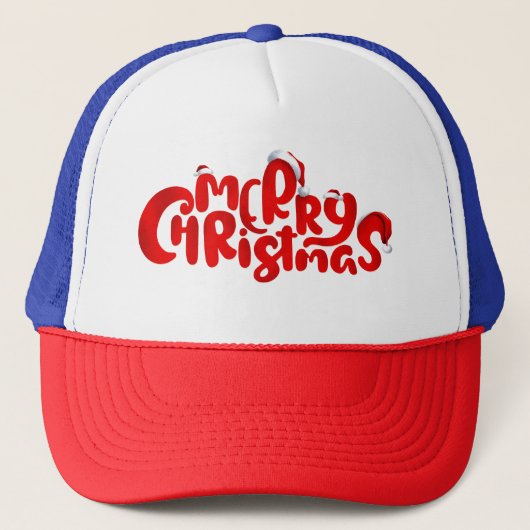 Happy Santa Design Trucker Pet (Voorkant)