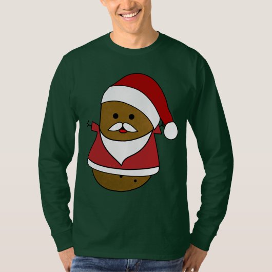 Happy Santa Kerstaardappel T-shirt (Voorkant)