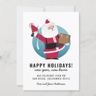 Happy Santa Mover met box Kaart