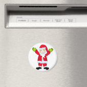 Happy Santa Ornament Magnet Magneet (Insitu (Vaatwasser))