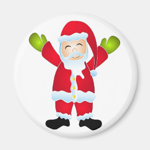 Happy Santa Ornament Magnet Magneet