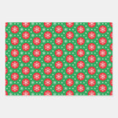 Happy Santa Snowman 3 Snow Coordinating Inpakpapier Vel (Voorkant 3)