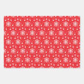 Happy Santa Snowman 3 Snow Coordinating Inpakpapier Vel (Voorkant 2)