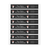 Happy Santas op Black Return-adres (Vel)