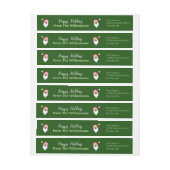 Happy Santas Prettige feestdagen Green Return Addr (Vel)