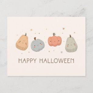 Happy Schattige Pumpkin Design Briefkaart