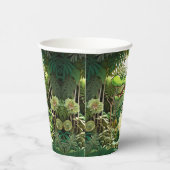 Happy Schattigee wilde krokodil Oerwoud Bomen Mooi Papieren Bekers (Rechts)