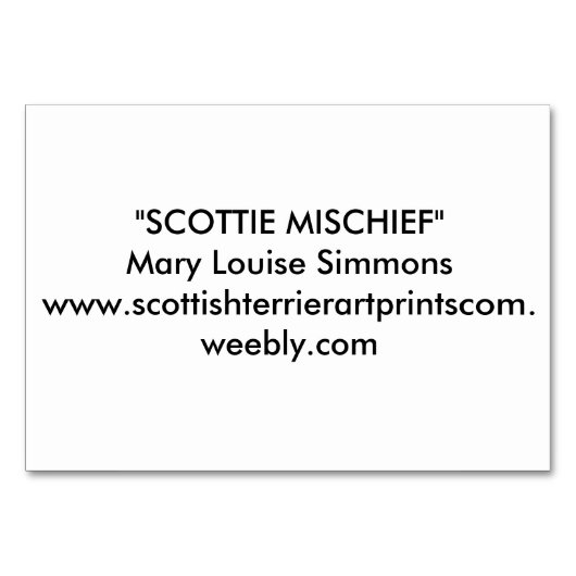 HAPPY SCOTTIE BIRTHDAY KAART (Achterkant)