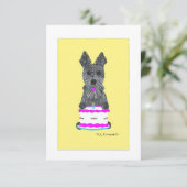 HAPPY SCOTTIE BIRTHDAY KAART (Staand voorkant)