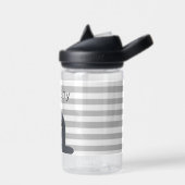 Happy Seal en Grey Stripes gepersonaliseerd Waterfles (Links)