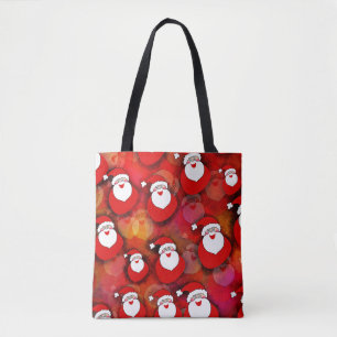 Happy Seamless Santa Claus Pattern Draagtas