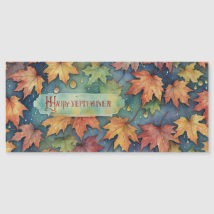 Happy September Magnetische Kaart