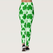 Happy Shamrock Cute St. Patrick's Day Leggings (Achterkant)