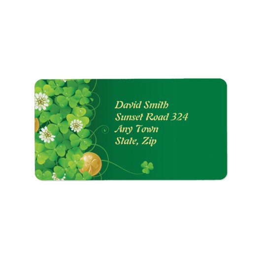 Happy Shamrock Etiket (Voorkant)