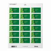 Happy Shamrock Etiket (Full Sheet)