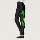 Happy Shamrock green floral Leggings (Links)