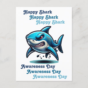 Happy Shark Awareness Day   14 juli Briefkaart