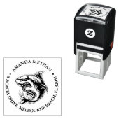 Happy Shark Theme Zelfinktende Stempel (In situ)