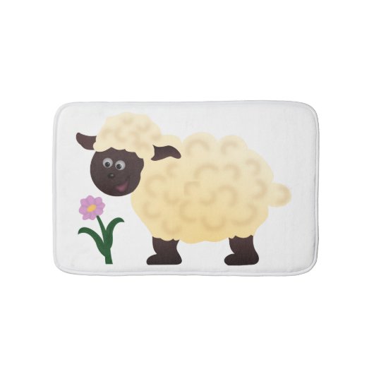 Happy Sheep Badmat (Voorkant)