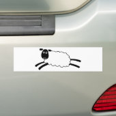 Happy Sheep Bumpersticker (Op auto)