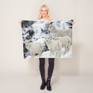 Happy Sheep-familie Fleece Deken
