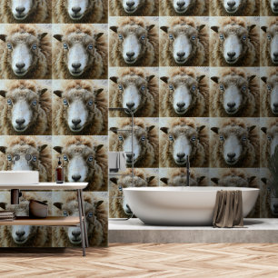 Happy Sheep Funny Behang