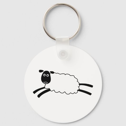 Happy Sheep Sleutelhanger (Voorkant)