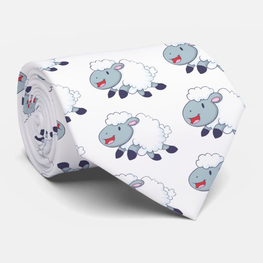 Happy Sheep Stropdas (Opgerold)