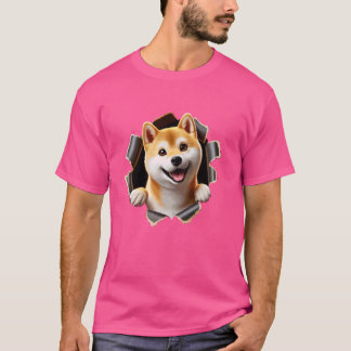 Happy Shiba Inu Hondenliefhebbers Japanese Dog T-shirt