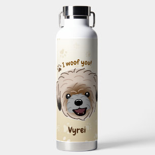 Happy Shih Tzu Hondenliefhebber I Woof You Paws Waterfles