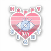 Happy Sight Day Sticker (Voorkant)