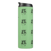 Happy Silhouette Dancers Green Thermosbeker (Geroteerd rechts)