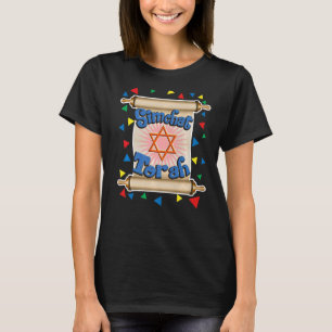 Happy Simchat Torah voor mannen Kinder joodse Holi T-shirt