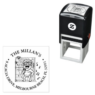 Happy Singing Opa thema Zelfinktende Stempel