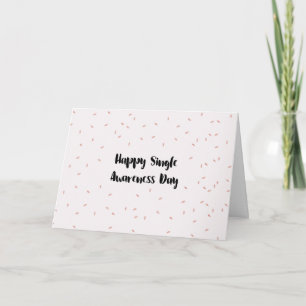 Happy Single Awareness Day Feestdagen Kaart