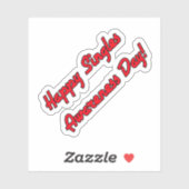 Happy Singles Awareness Day Text Design Sticker (Vel)