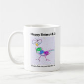 Happy Sisters v2.0 Café Mug - Lanesboro, MN (Gauche)