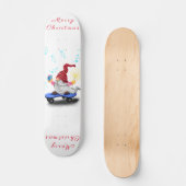 Happy Skater Gnome avec cadeaux Skateboard Noël (Recto)