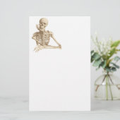 Happy Skeleton Briefpapier (Staand voorkant)
