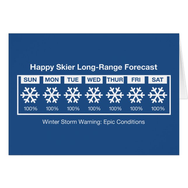 Happy Skier Forecast (Voorkant Horizontaal)