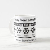 Happy Skier Forecast Mok (Voorkant links)