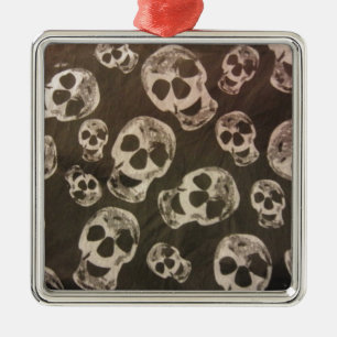 Happy Skulls Metalen Ornament
