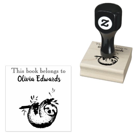 Happy Sloth Dit boek behoort tot Rubberstempel (Gestempeld)