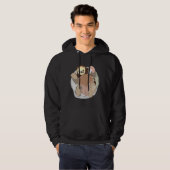 Happy Sloth Relaxing Relaxed Fit Hoodie (Voorkant volledig)